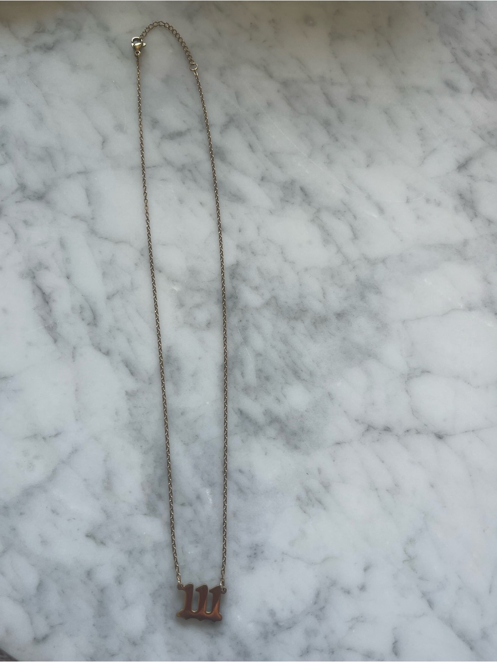 Angel number necklace